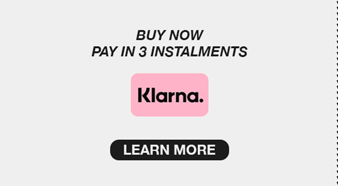 BUY NOW.. PAY IN 3 INSTALMENTS. KLARNA, AVAILABLE AT TOWER
