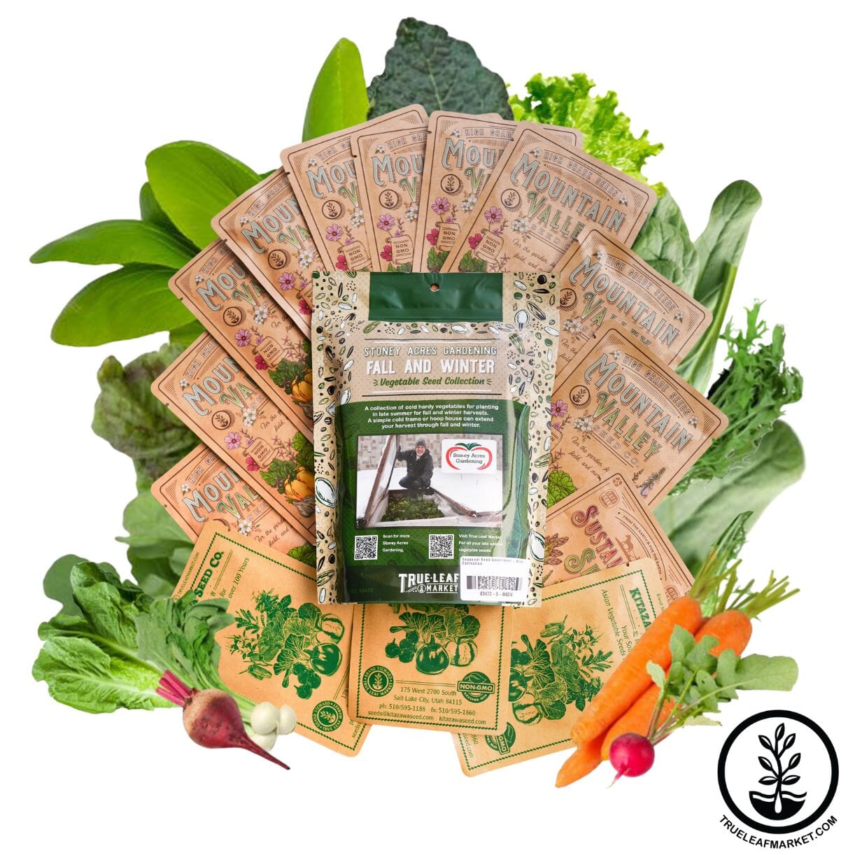 Seed Assortment - 14 Variety Fall & Winter Vegetable Collection