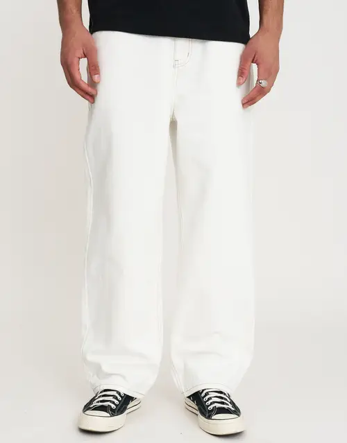 Distortion Debossed Baggy Jean