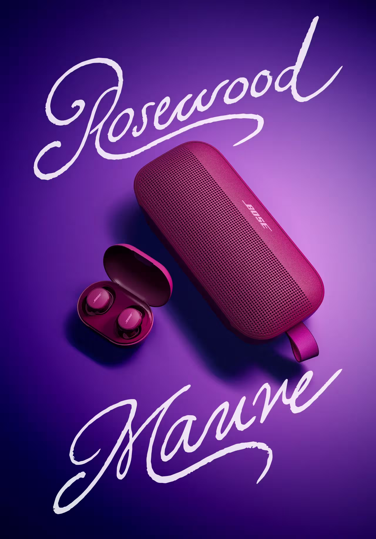 QuietComfort Earbuds and SoundLink Flex (2nd Gen) in new limited-edition Rosewood Mauve.