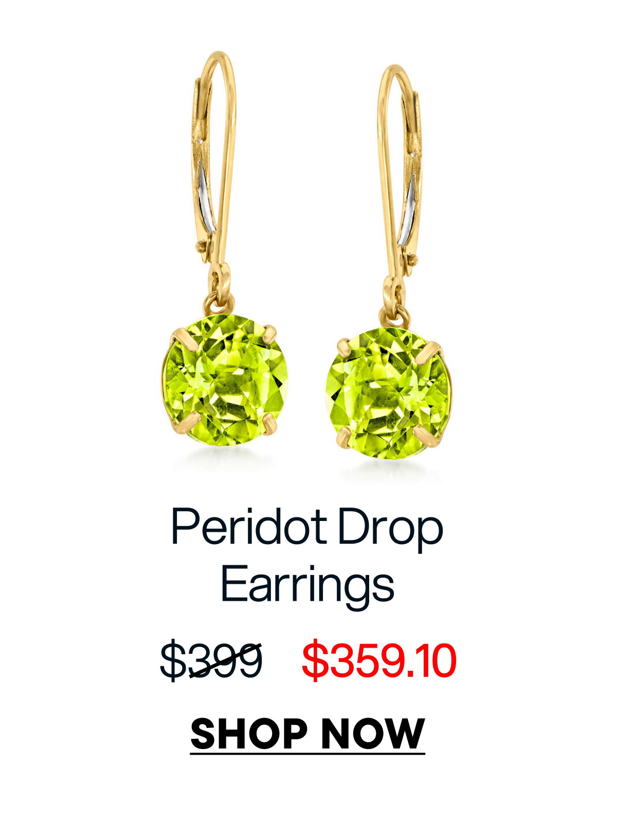 Peridot Drop Earrings