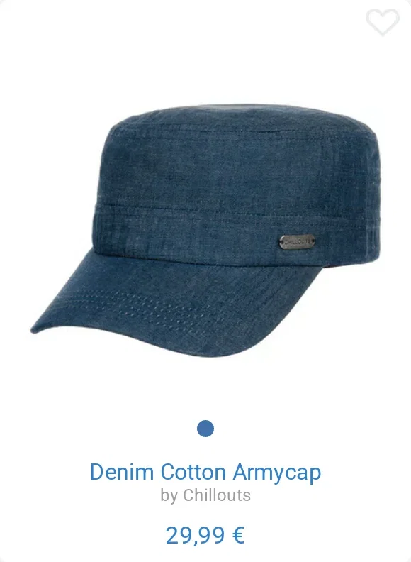 Denim Cotton Armycap by Chillouts