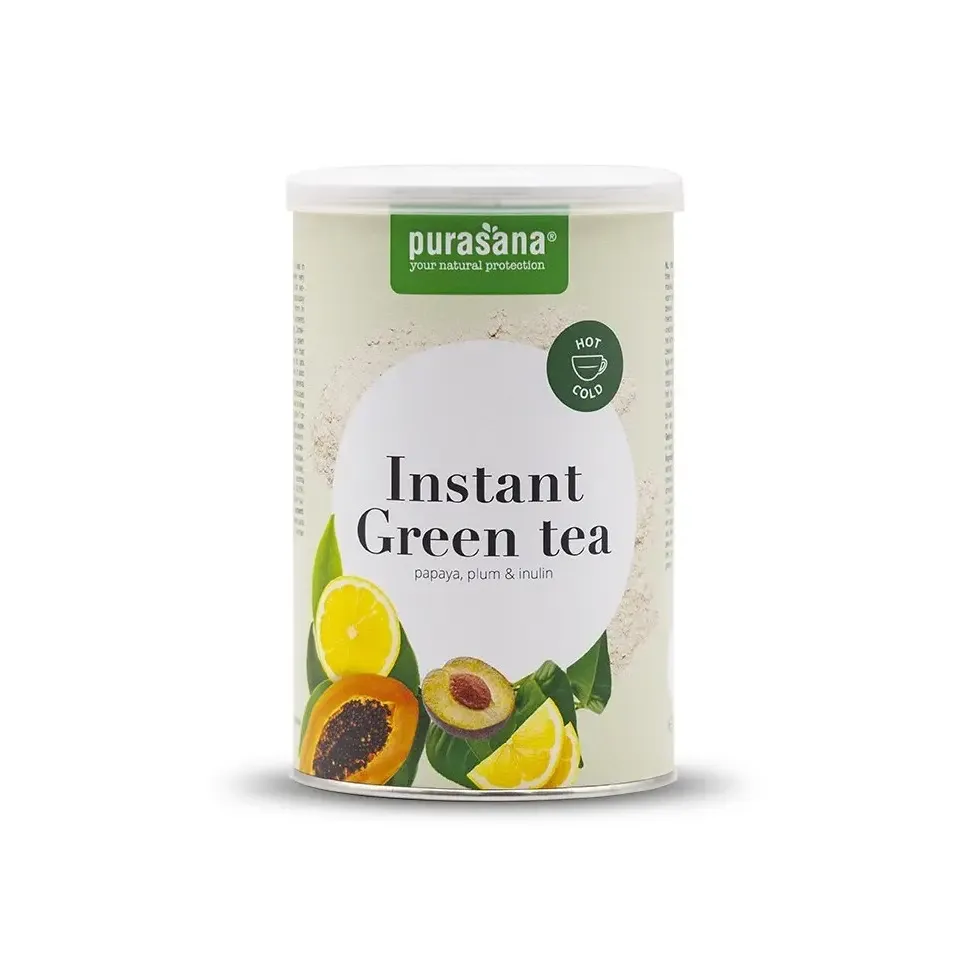 Image of Purasana Groene thee instant + papaya-pruim