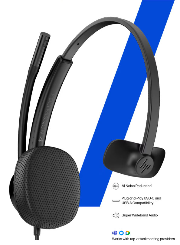 Perfect for the Workforce or Work from Home: AI Noise Reduction, Plug-andPlay USB-C and USB-A Compatibilty, Super Wideband Audio, Works with Top Virtual Meeting Providers