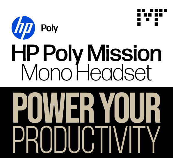 HP Poly Mission Mono Headset - Business Power Your Productivity