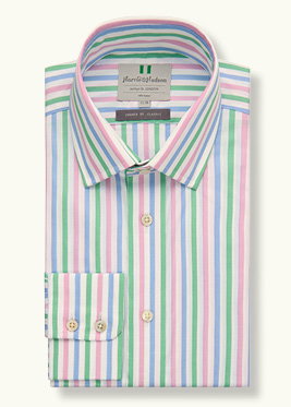 Sky Multi Stripe BC Classic Fit Shirt