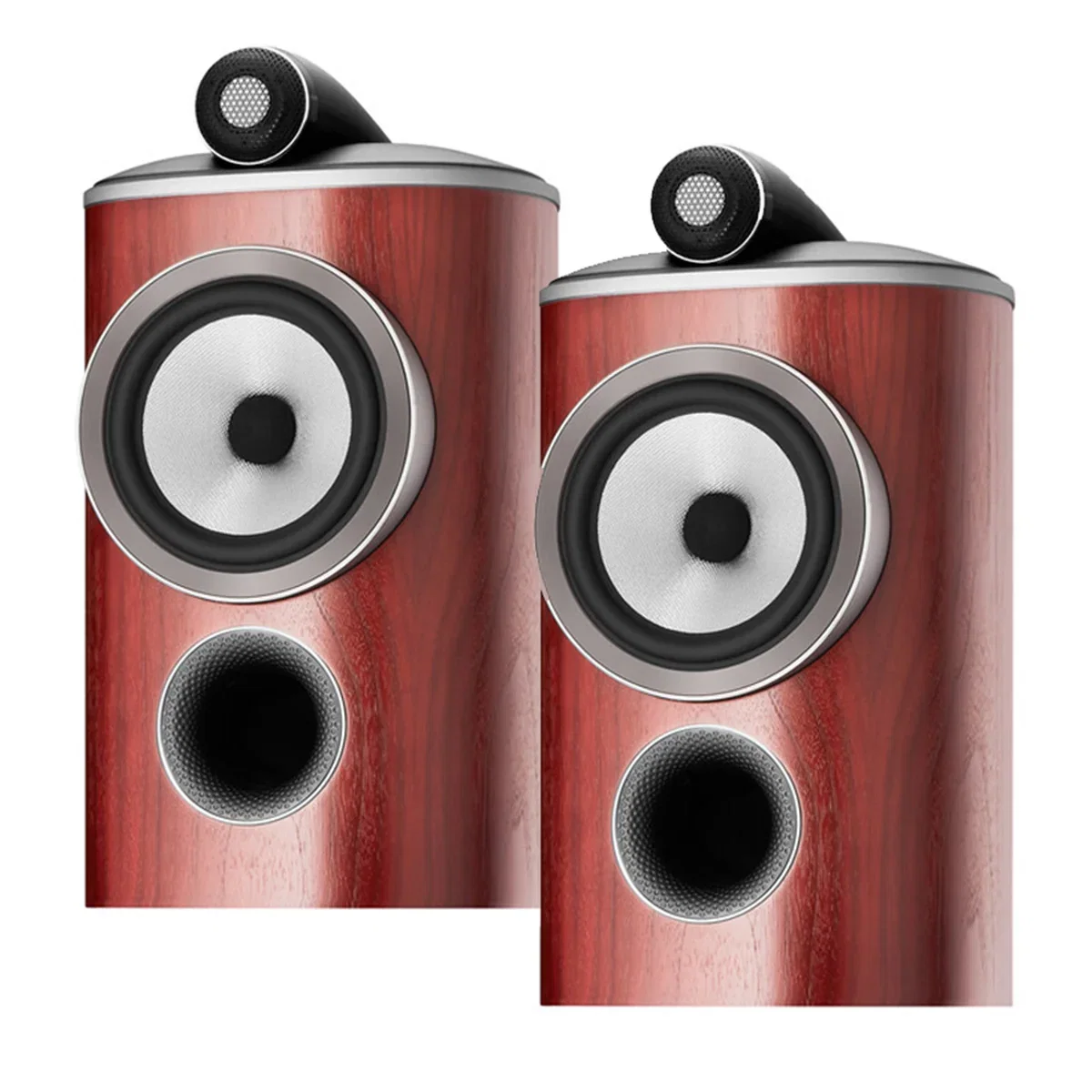 Image of Bowers & Wilkins 805 D4 2-Way Bookshelf Speaker - Pair (Satin Rosenut)