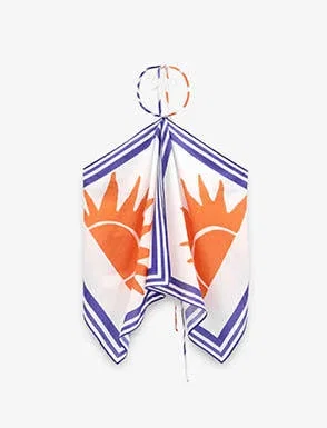 Printed halter top 100% cotton