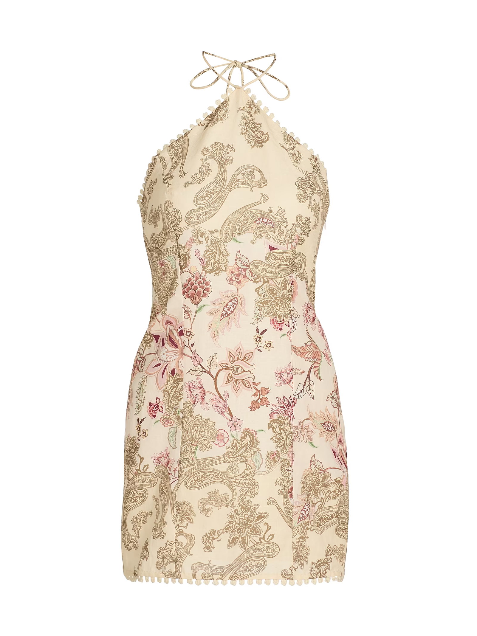 Hemant & Nandita Paisley Cotton-Linen Sheath Minidress