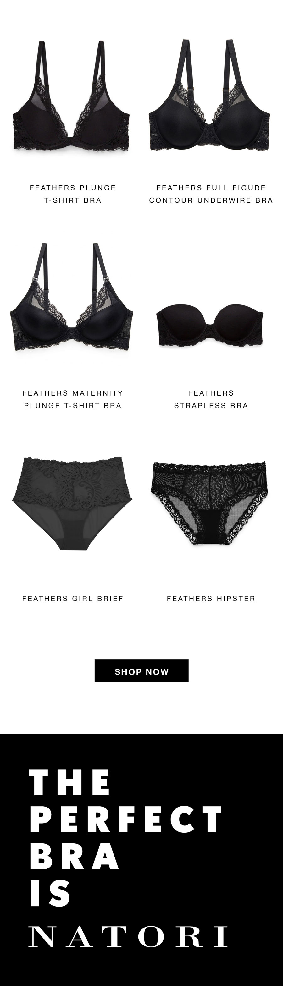 Refresh your collection with signature lace bras, underwear, and sleep essentials.