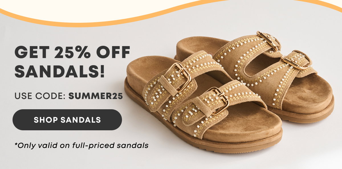 Get 25% Off Sandals