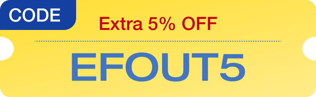 Extra 5% OFF Code: EFOUT5
