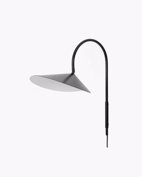 Lampada da parete girevole Arum, nera