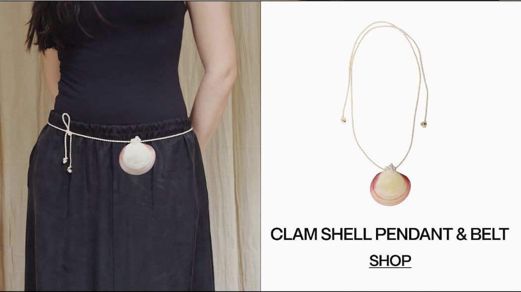 CLAM SHELL PENDANT & BELT | SHOP