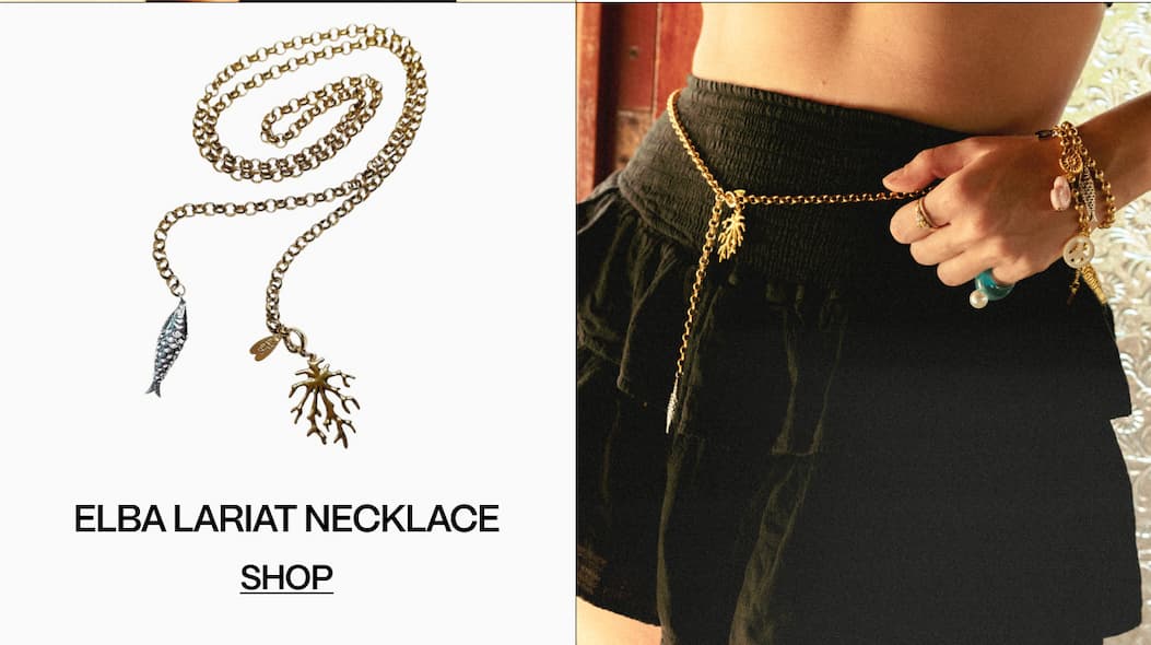 ELBA LARIAT NECKLACE | SHOP