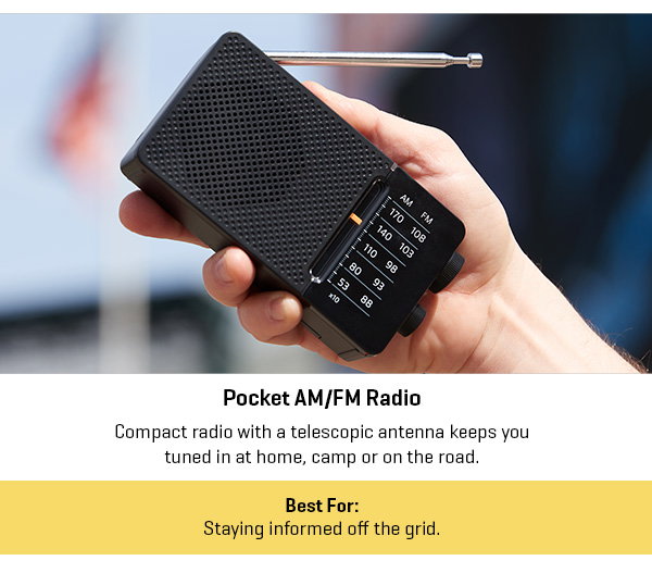 Pocket AM/FM Radio