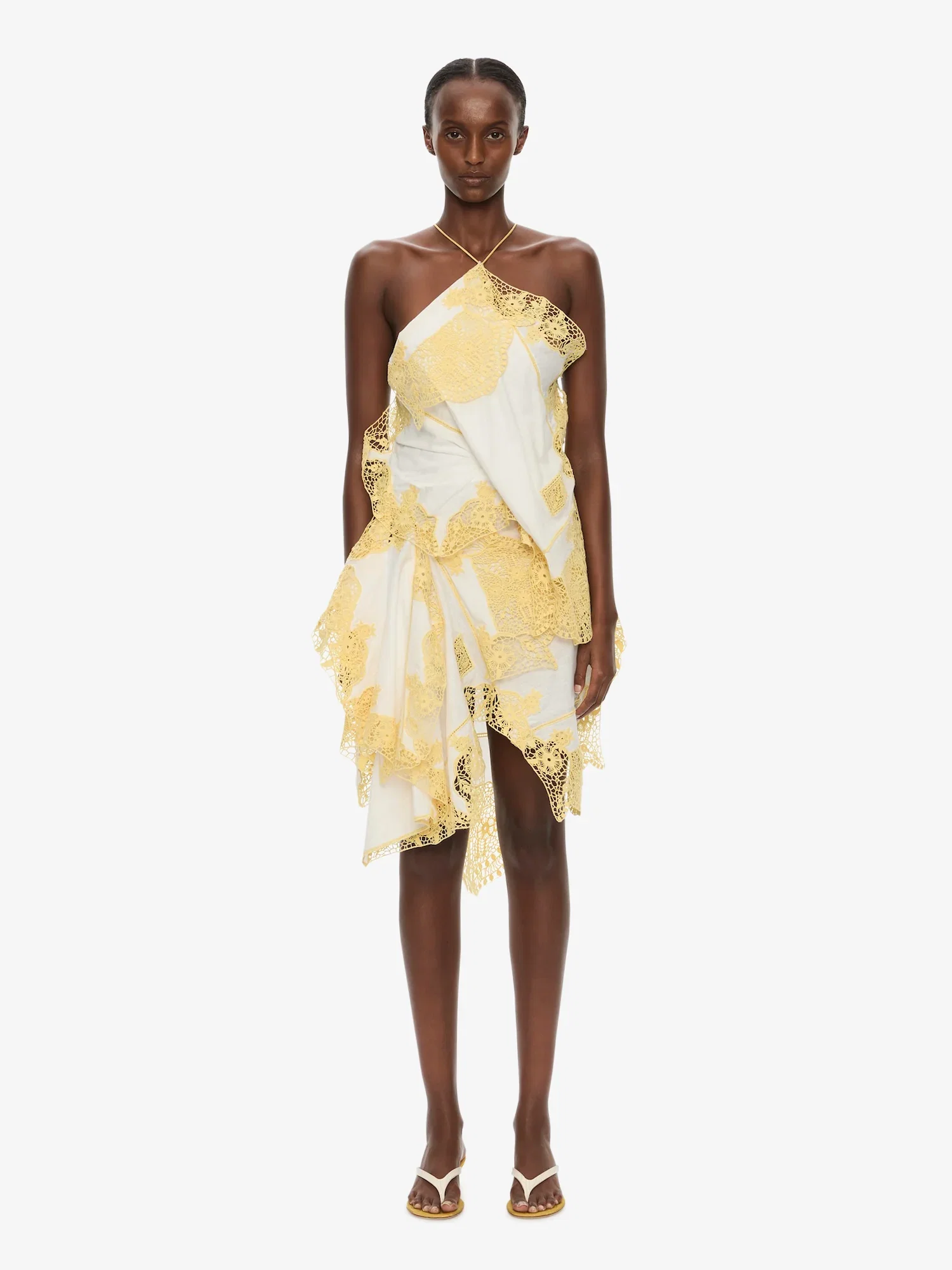 Image of Embroidered Handkerchief Envelope Scarf Dress