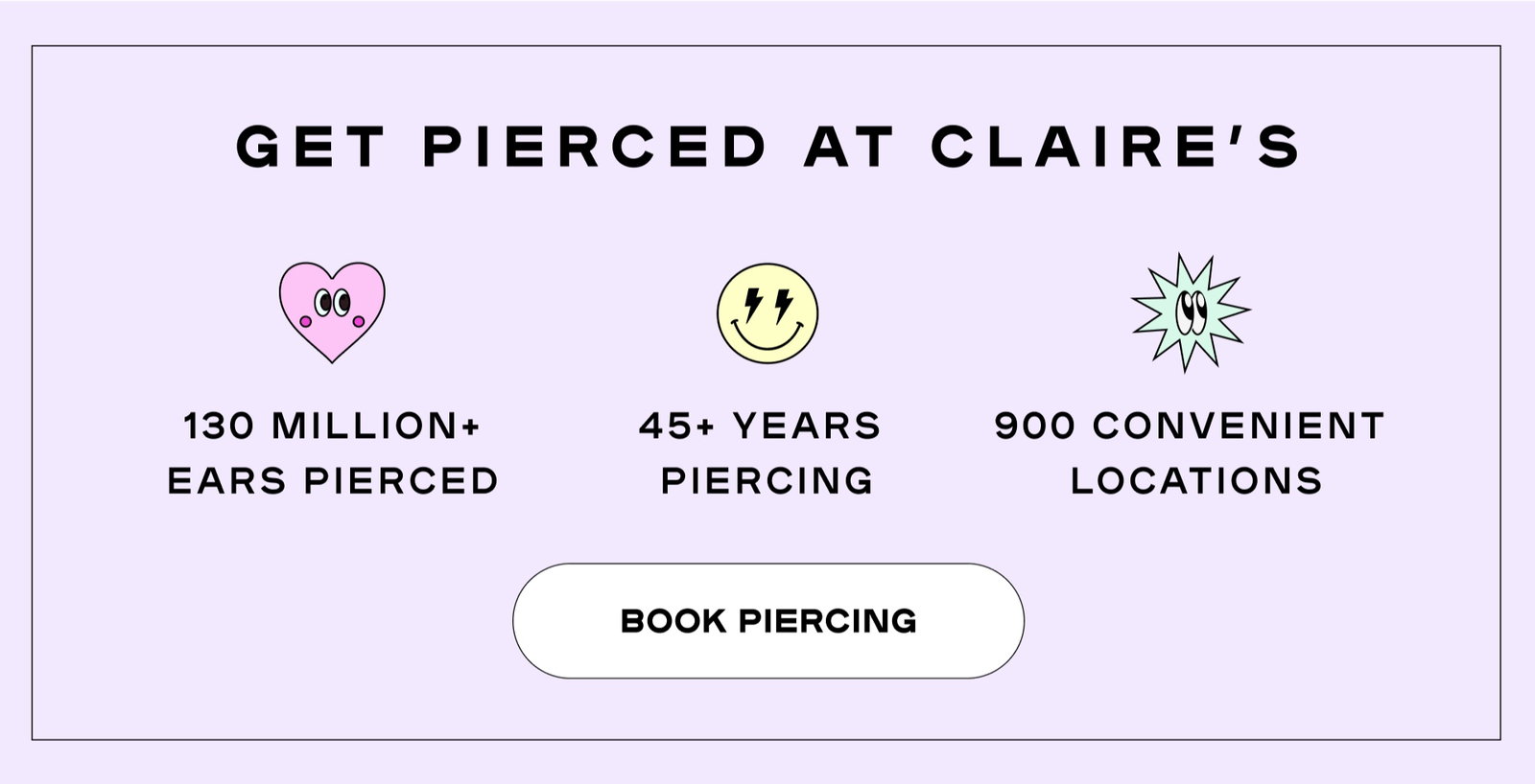 Get Pierced at Claire's- Book a piercing