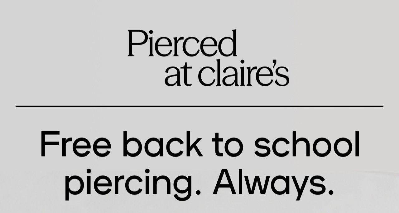 Free back to school piercing