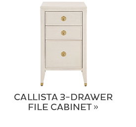 Callista 3-Drawer File Cabinet