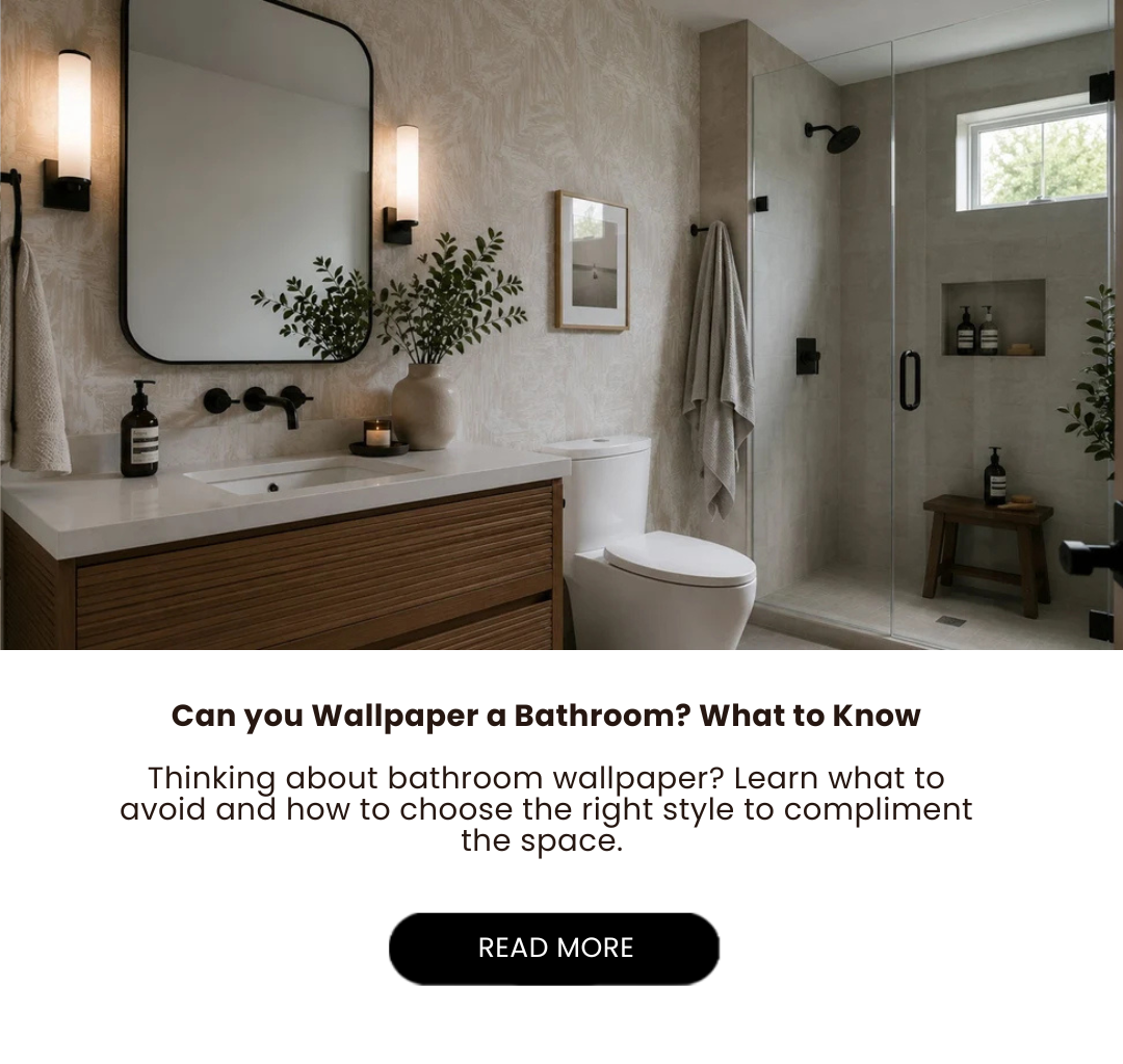 Wallpaper in Bathroom