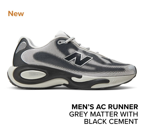 men’s AC Runner GREY MATTER with BLACK CEMENT