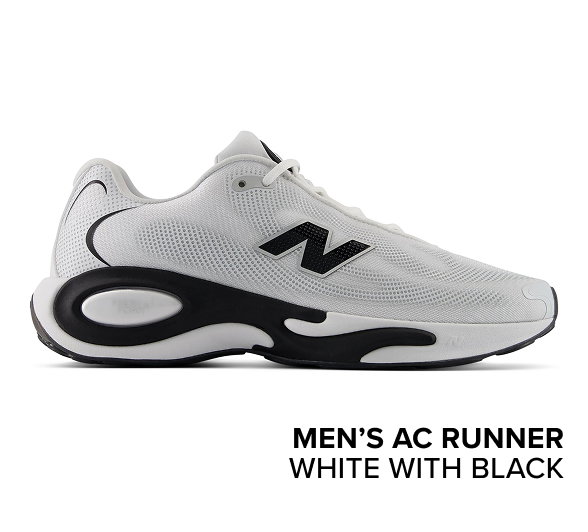 men’s AC Runner WHITE with BLACK