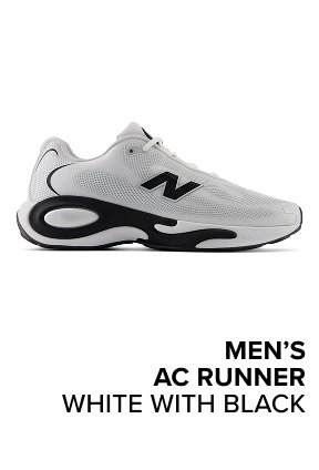 men’s AC Runner WHITE with BLACK