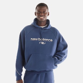 Trackside Fleece Hoodie NAVY