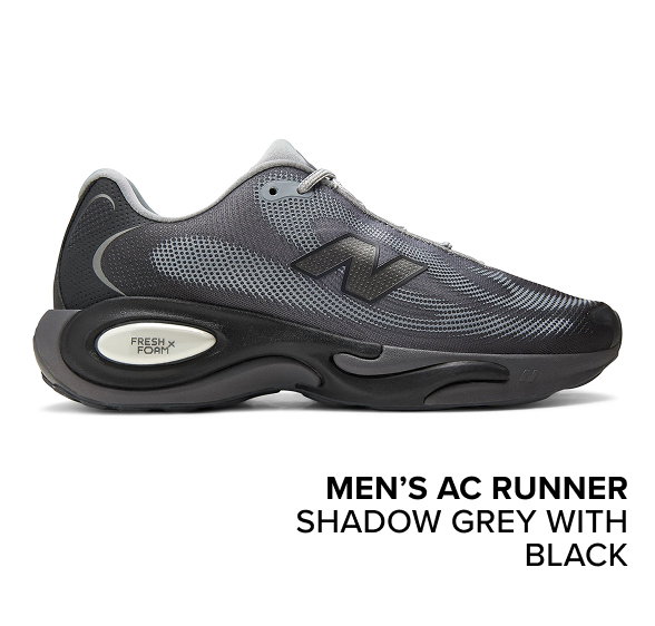 men’s AC Runner SHADOW GREY with BLACK