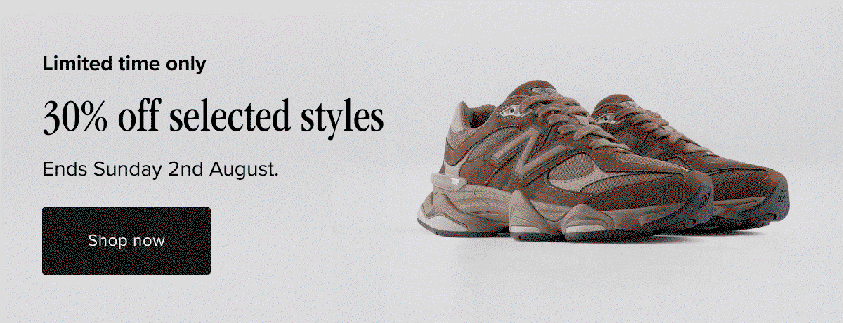 30% off selected styles