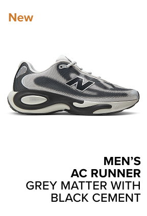 men’s AC Runner GREY MATTER with BLACK CEMENT
