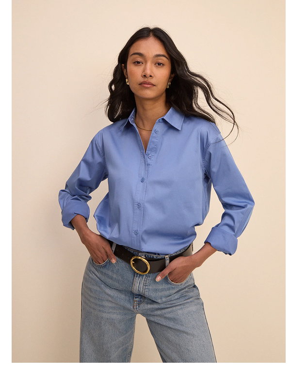 Cornflower Blue Hestia Relaxed Shirt