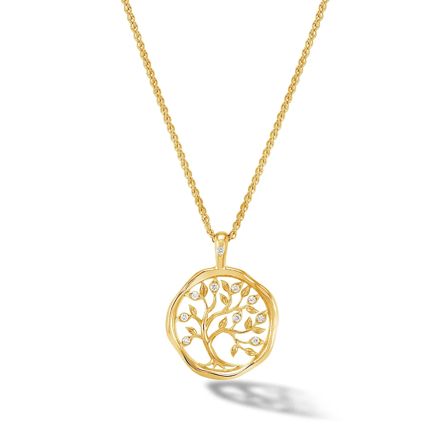 Image of 18k Diamond Tree of Life Talisman Necklace