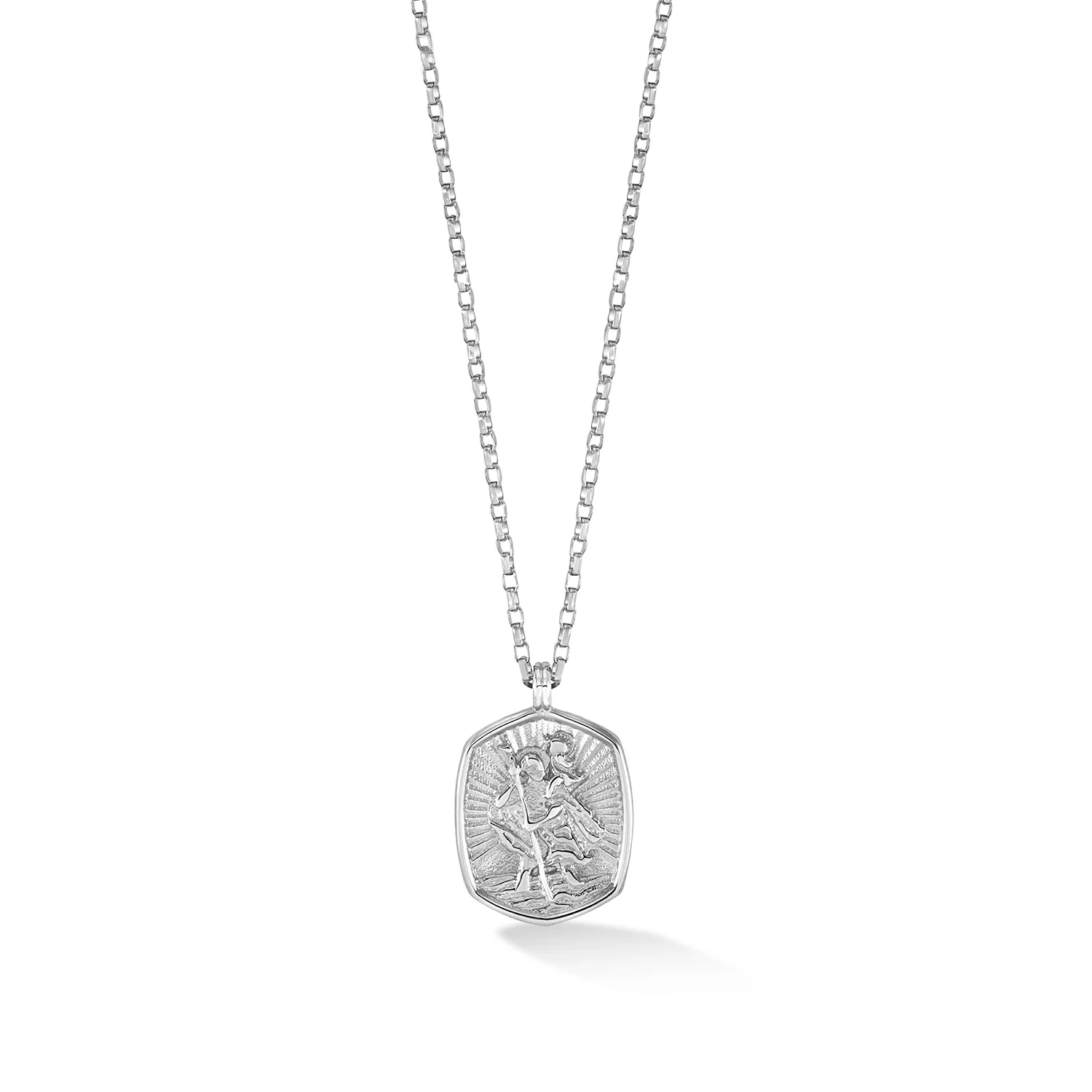 Image of 9k Gold St. Christopher Tiny Talisman Necklace