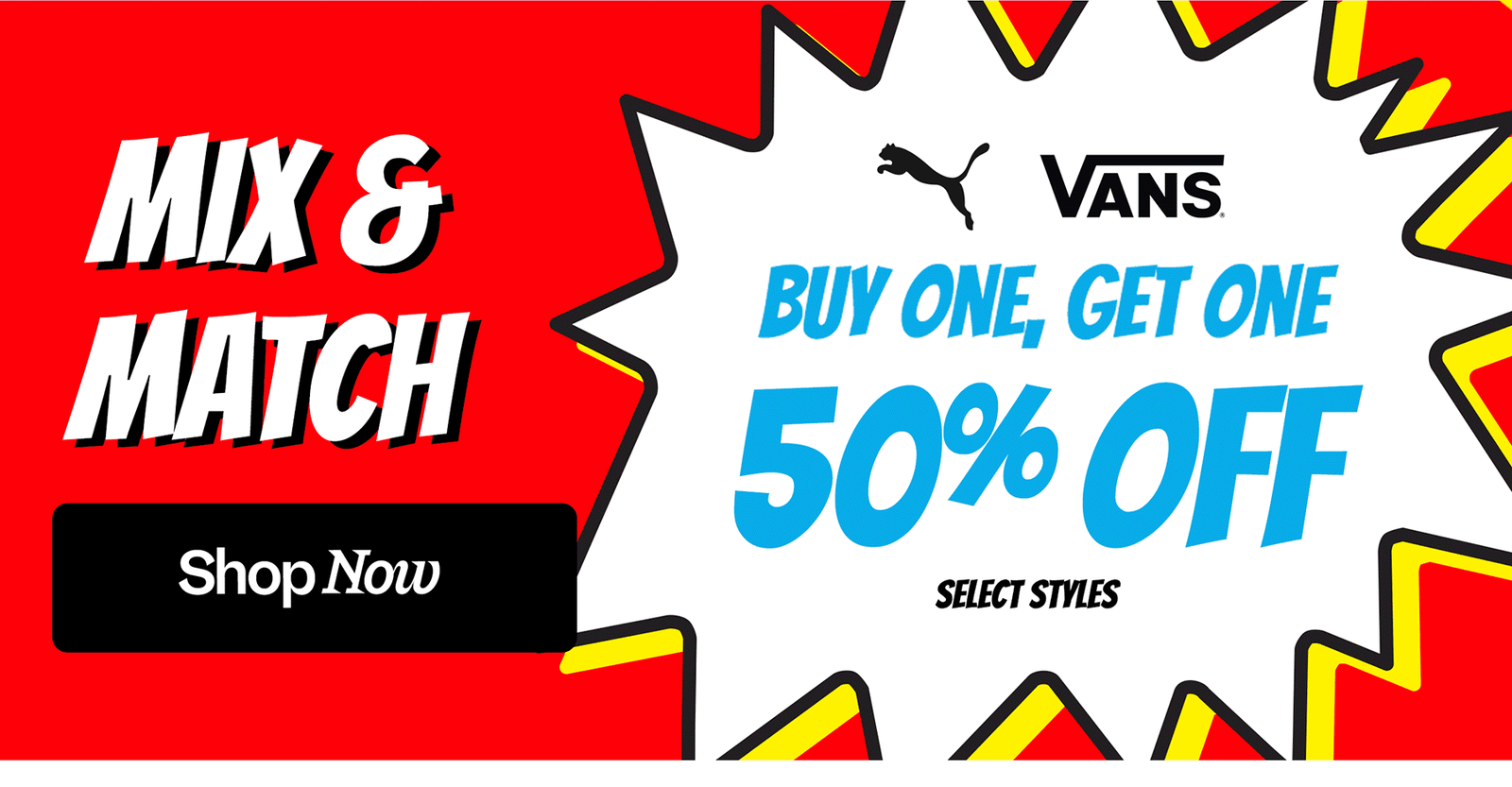 Vans & Puma BOGO