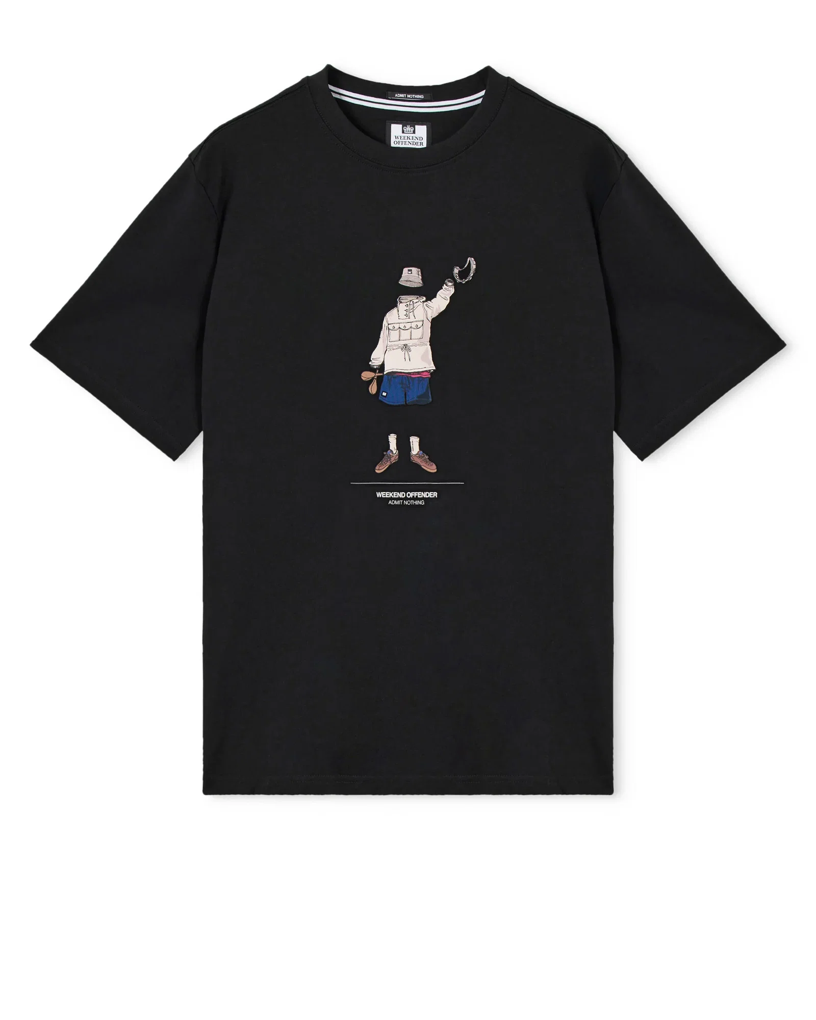 Image of Hassen Graphic TEE <br />Black