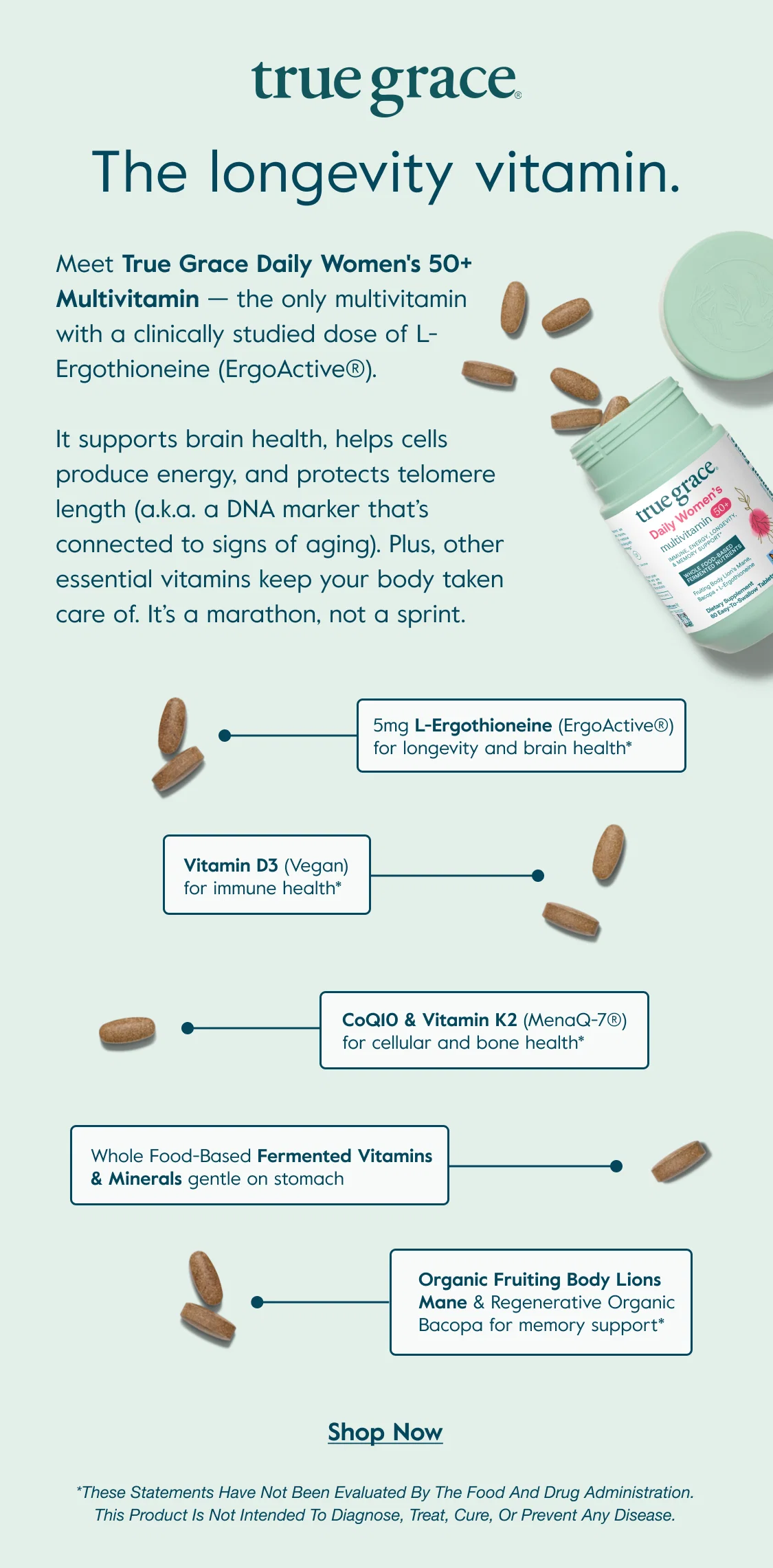 TRUE GRACE - THE LONGEVITY VITAMIN. - SHOP NOW