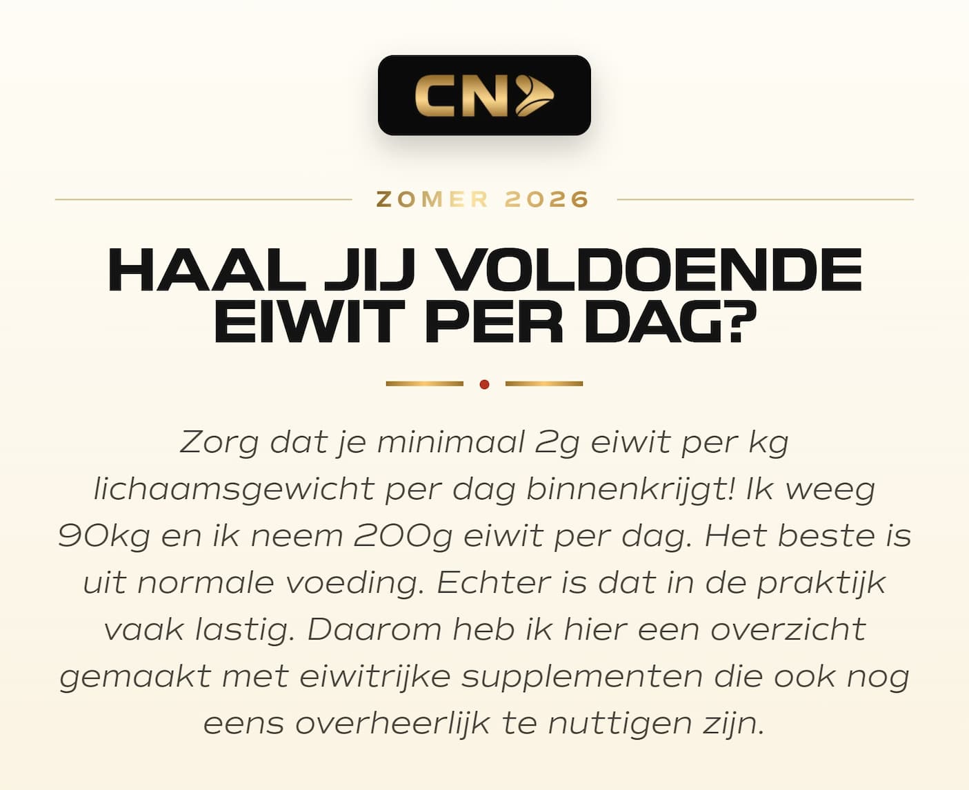 De eiwitkaart van zomer 2026