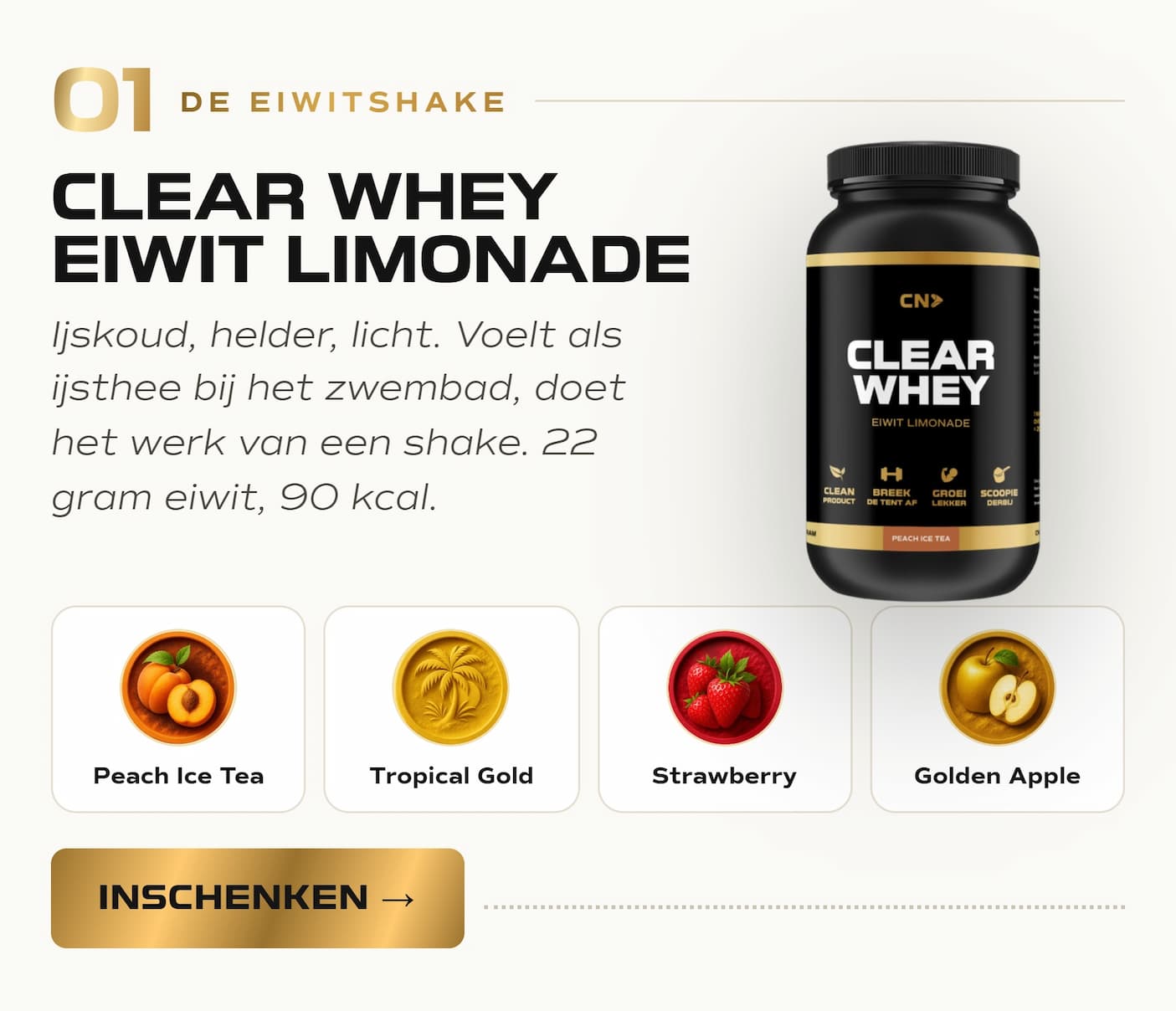 Clear Whey eiwit limonade