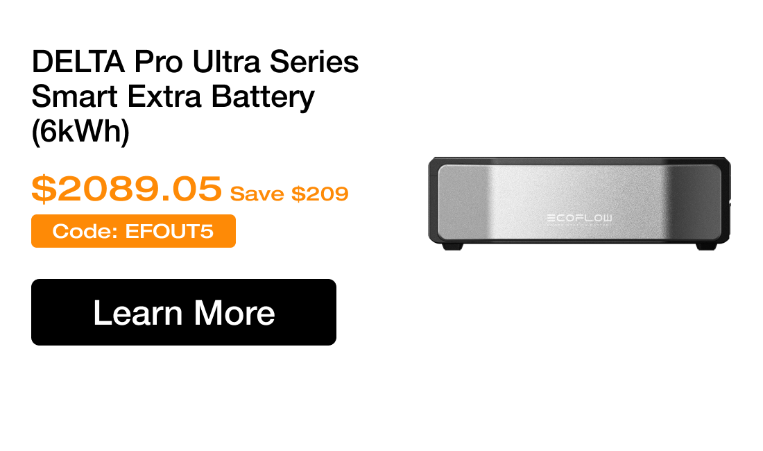 DELTA Pro Ultra Series Smart Extra Battery (6kWh) $2089 Save $209