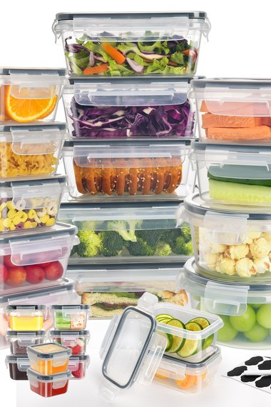 24Pc Food Storage Containers Meal Prep Containers with Leakproof Lid