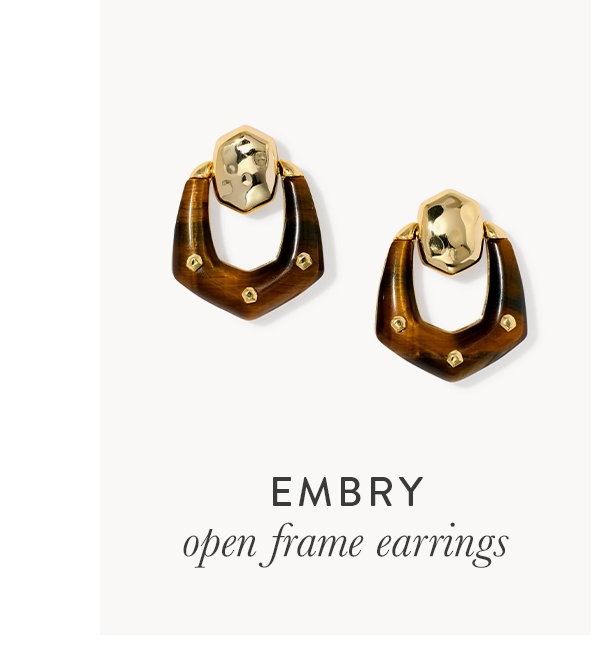 Embry open frame earrings