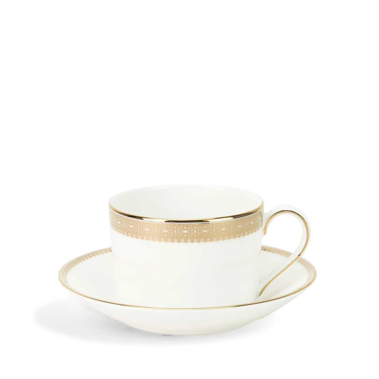 Vera Wang Lace Gold Teacup & Saucer