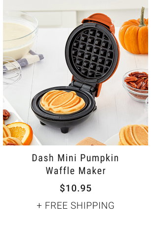 Dash Mini Pumpkin Waffle Maker - $10.95 + FREE SHIPPING