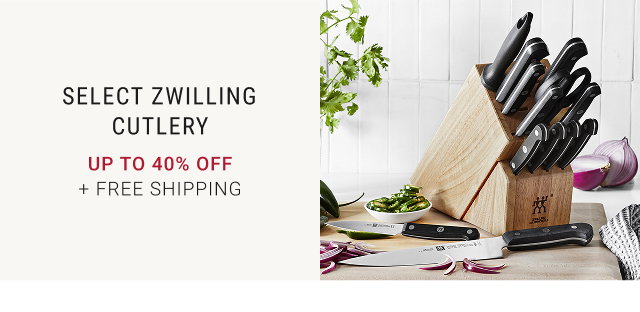 Select Zwilling Cutlery - Up to 40% Off + FREE SHIPPING