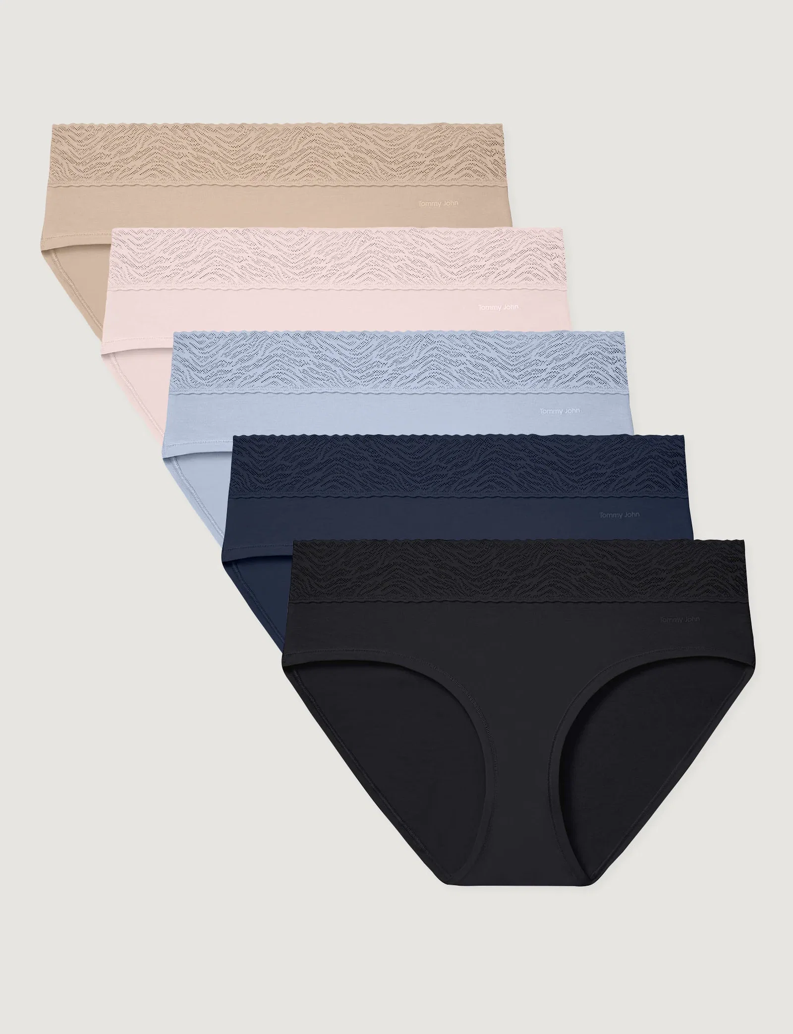 Image of Women's Cool Cotton Brief, Lace Waist (5-Pack)
