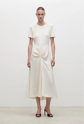 Blaire Midi Dress In Ivory