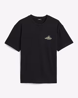 Classic Fit Into The Sunset Black Graphic T-Shirt