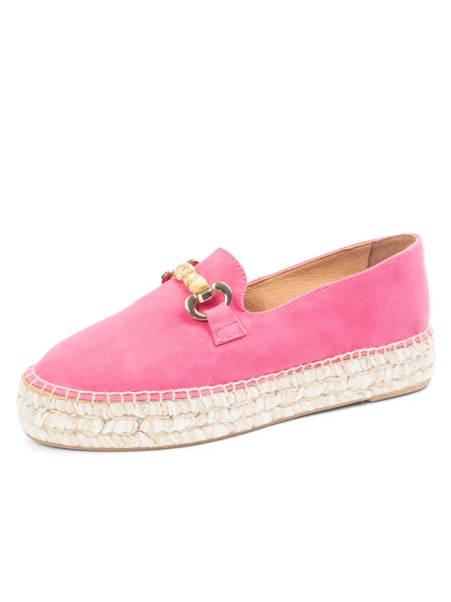 Image of Avery Bamboo Loafer Platform Espadrille